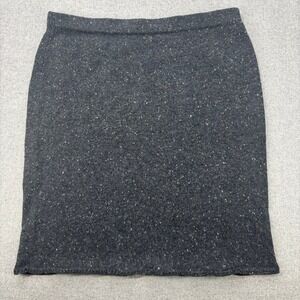 J.Jill Knit Pencil Skirt Womens XS Gray‎ Speckled Cotton Blend Career Casual